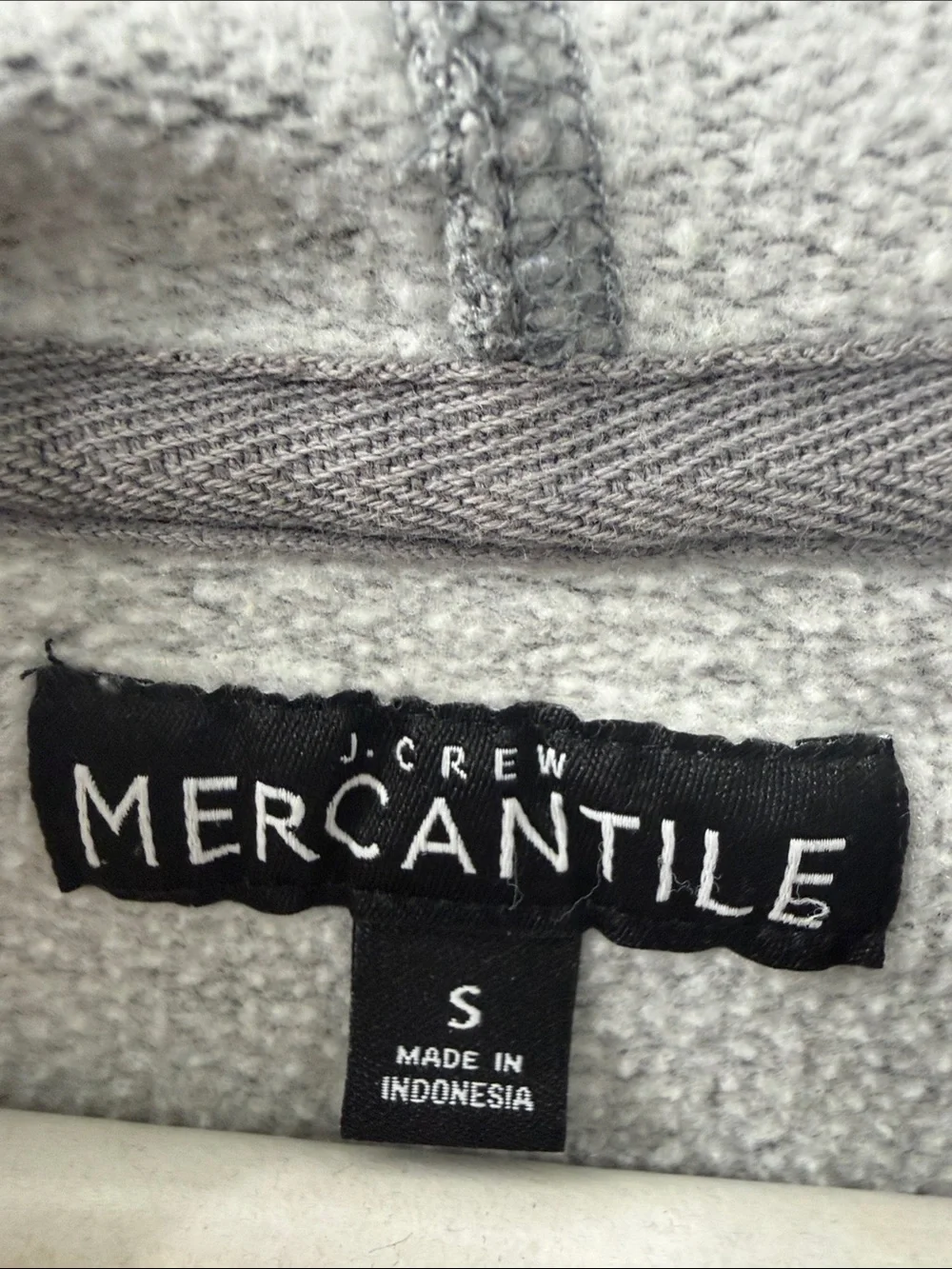 Classic J. Crew Women's Gray Full-Zip Hoodie with Drawstring Hood